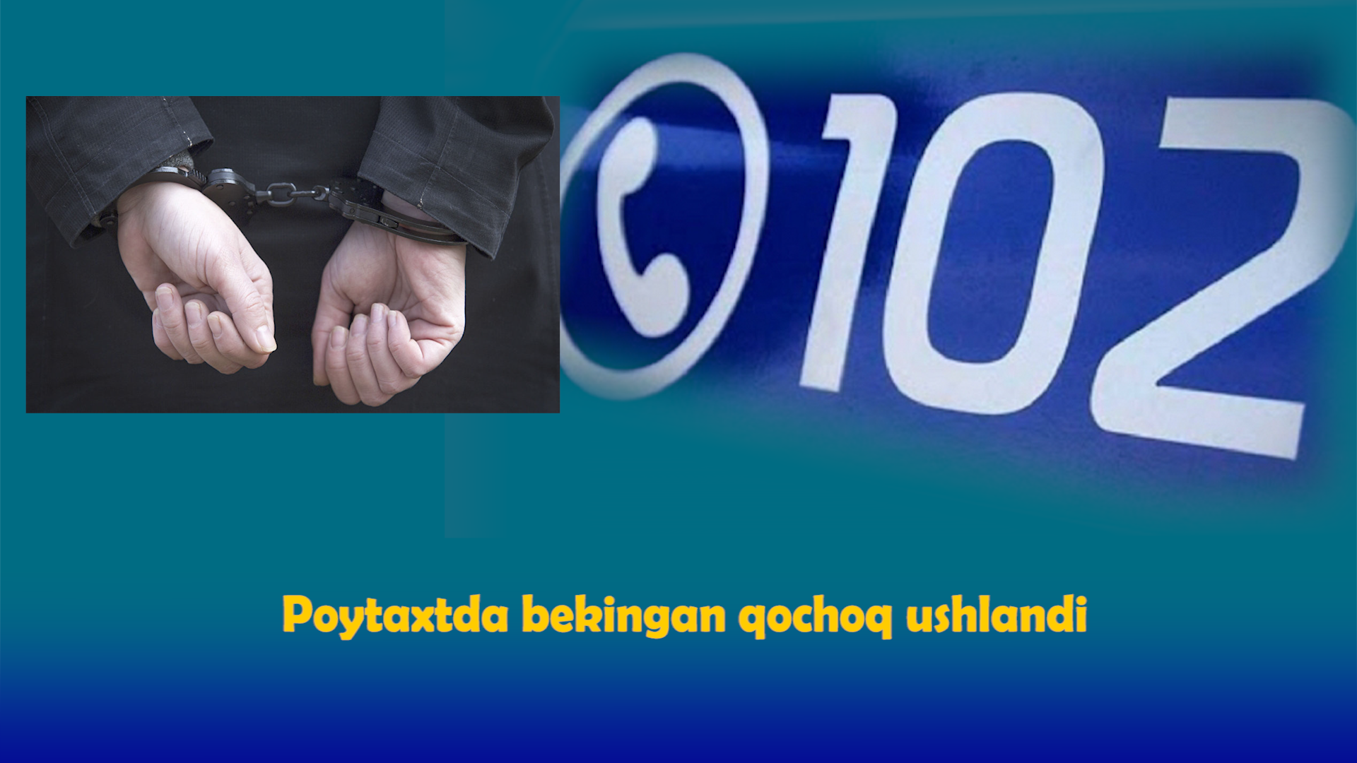 Poytaxtda bekingan qochoq ushlandi