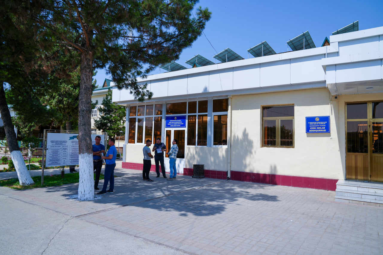 Viloyat IIB rahbariyati tomonidan boshqarma Jismoniy va yuridik shaxslarni qabul qilish xo…
