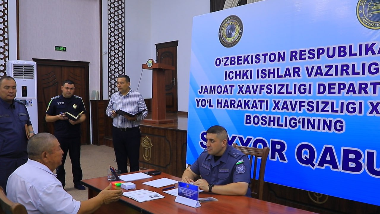 Qashqadaryo viloyatida YHXX rahbariyatining sayyor qabuli tashkil etildi
