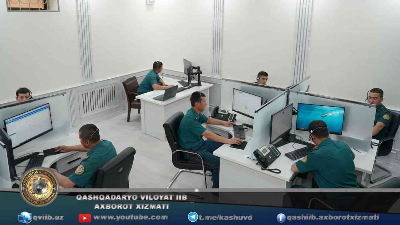 Qashqadaryo viloyatida jinoyat va hodisalar haqidagi xabarlarni qabul qilish va qayd etish…